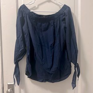 Scotch & Soda Pour L’Été off-shoulder poplin chemise